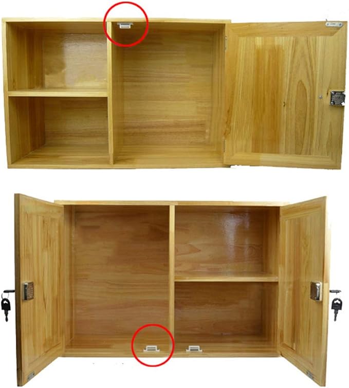 Cabinet Magnet Latch - Best for Cabinet Doors, Cupboards, Drawers and Shutters - Cabinet Magnetic Latch Easy Install - Magnetic Cabinet Catch Screws Included - Set of 12 (Black)…