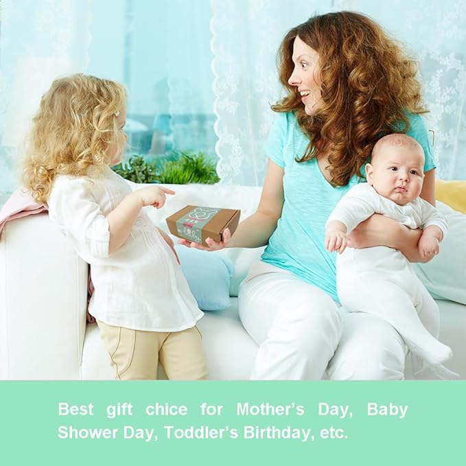 Baby Neck Pillows, Comfortable Baby Travel Head Neck Support Pillow for Car Seat Stroller Pushchair, Soft PP Cotton Travel Pillow for 0-1 Year Old Toddler Infant Newborn, Ocean