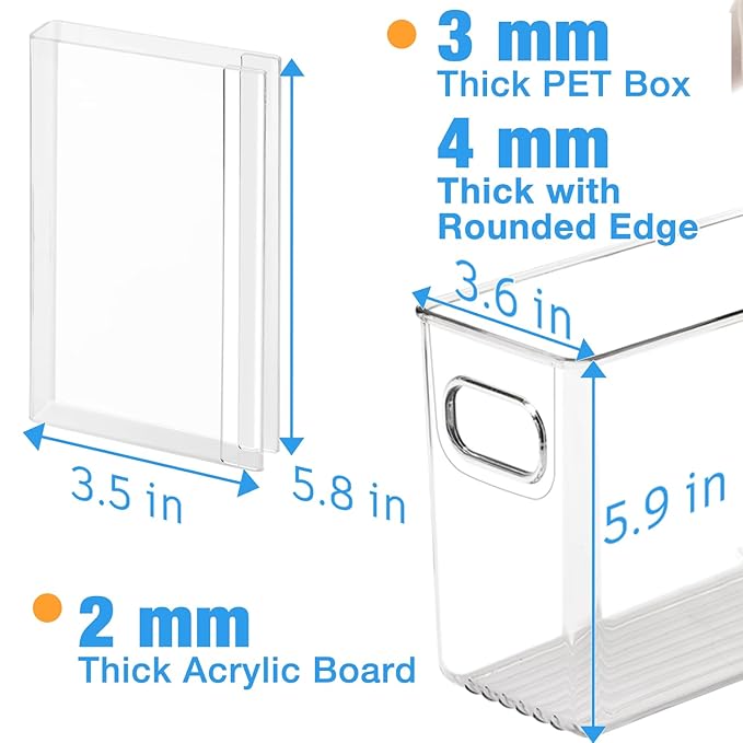 Breastmilk Storage Container with 4 Freezer Flattener Kit to Flatten Standing Breast Milk Bags in Organizer Bins Save Refrigerator Space |Vertical Storage