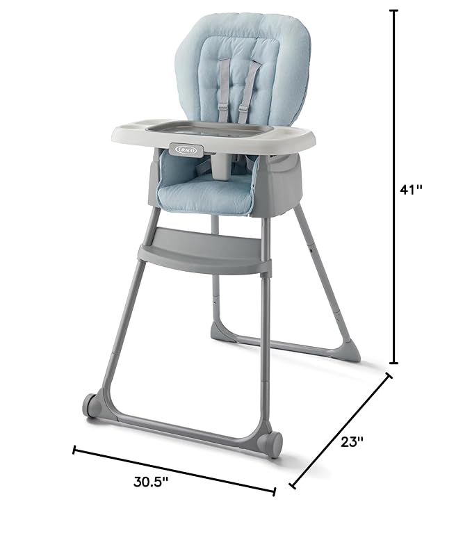 Graco Made2Grow 5-in-1 Convertible Highchair, Adjustable Baby to Toddler Seat, Hudson