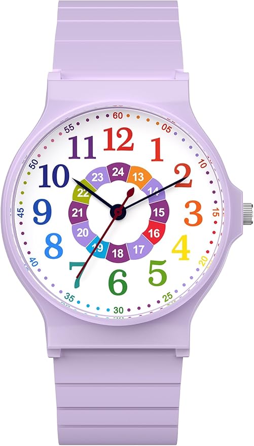 Kids Analog Watch Boys Girls, 30M Waterproof, Sports Watch for Boys, Easy to Read Children's Thin Dial Wrist Watches with Soft Band, for Ages 5-15 Kids Great Birthday Gifts Christmas Day