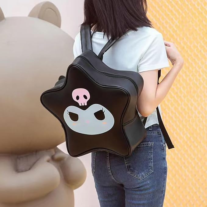 FENGJINRUHUA Cute Cartoon Teens 3D Small Star y2k Backpack Boys Girls Schoo Bag Lightweight Waterproof Bookbags