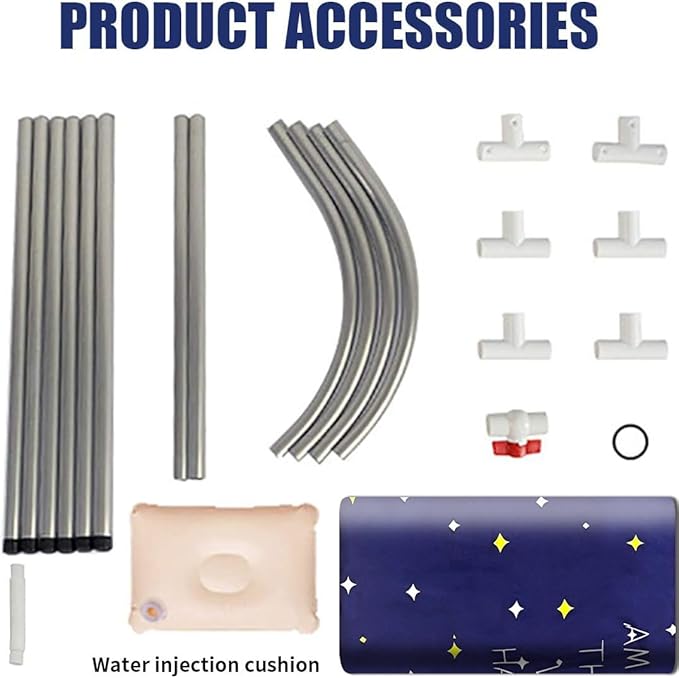 BESTHLS Portable Bathtub for Adult, Foldable Bathtub Portable Soaking Bath Tub,Eco-Friendly Bathing Tub for Shower Stall (Large Blue Sky)