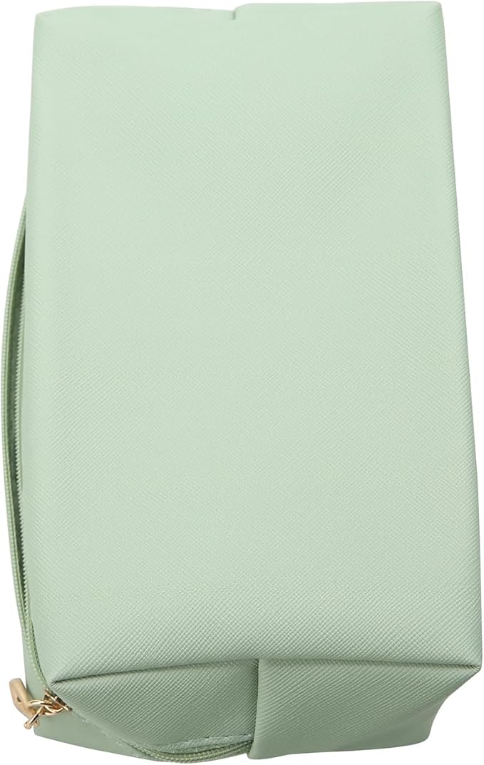 Bridesmaid Proposal Gifts Letter Cosmetic makeup bag bulk for Wedding Party Favors Bachelorette party decorations Toiletry Organizer Bag Makeup Case Gift (8, White&Dusty Blue)