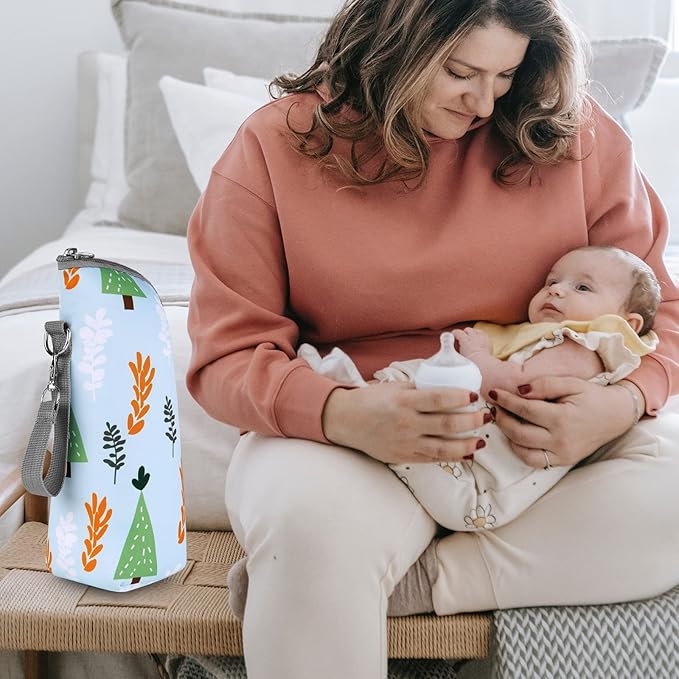 Accmor Baby Bottle Tote Bags, Insulated Breastmilk Cooler Bag, Nursing Bottle Warmer Bag for Nursing Mom Daycare Travel