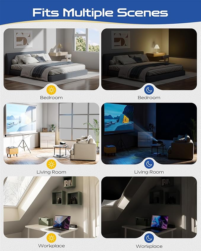 24" W x 60" L 100% Portable Blackout Curtains, Total Darkness No-Drill Black Out Window Cover,Temporary Blackout Shades with Hook & Loop Tape, for Bedroom, Nursery, Dorm, Travel (Black)