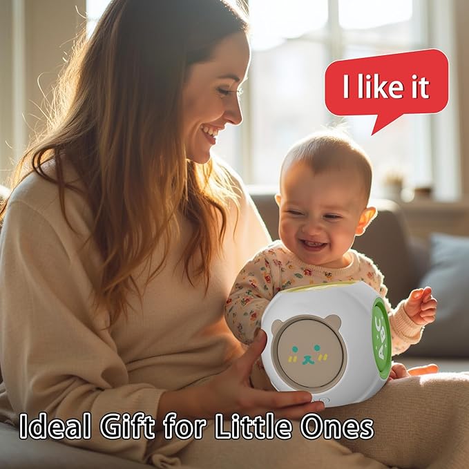 Bilingual Educational Baby Toy - Musical Learning Cube Baby Sensory Cube 6-in-1 with Lights Music for 6-18 Months, Toddler Activity Toy for Home Travel First Birthday Gift for 1 Year Old Boys Girls