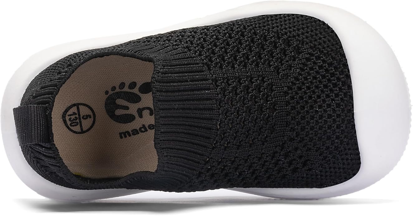 Engtoy Baby Shoes & Socks - Non-Slip Breathable Slippers with Soft Rubber Sole - Baby Boys & Girls Slip On Sneakers