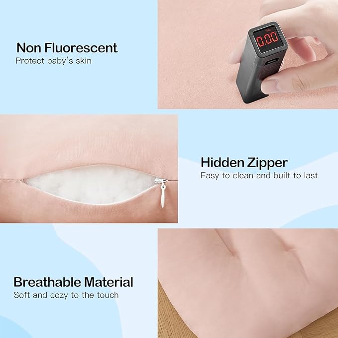 Baby Lounger for Newborn, Bionic Design Baby Lounger, Soft Organic Cotton Breathable Lounger for Infants 0-18 Months (Yellow)