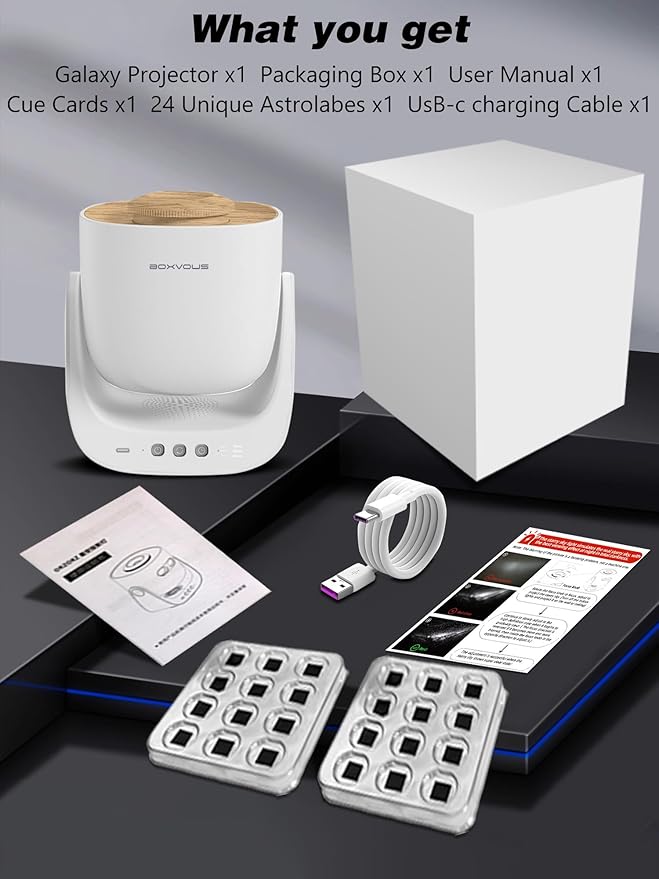 Galaxy Star Projector for Bedroom, Home Planetarium Night Light Projector with Timer High-Definition Soft Light for Relax, Kids, Ceiling, Room Decoration, Gifts