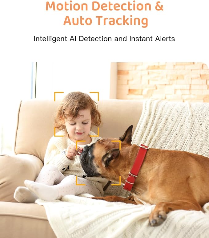 ARENTI 4MP 2.4G&5G WiFi Baby Monitor with 2 Cameras and Audio, Night Light, Auto Traking, Cry&Motion Detection, Temperature Sensor, App Control