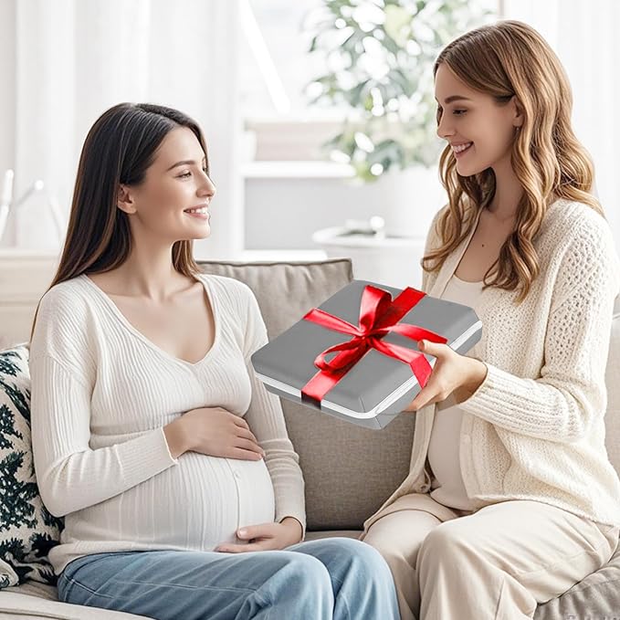 beiens Bath Kneeler and Elbow Rest Pad Set - 1.5'' Comfortable Thick Baby Bath Kneeler Pads, Quick Dry Soft Kneeling Pad for Baby Bath Time, Non-Slip Knee& Arm Support Bathtub Mat with Toys Organizer