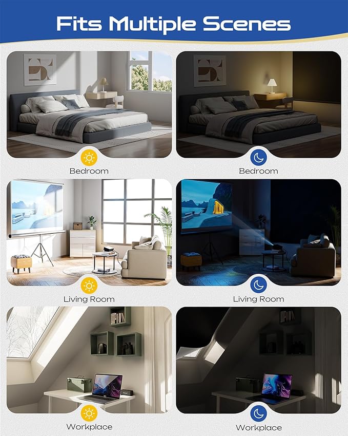 28" W x 84" L 100% Portable Blackout Curtains, Total Darkness No-Drill Black Out Window Cover,Temporary Blackout Shades with Hook & Loop Tape, for Bedroom, Nursery, Dorm, Travel (Black)