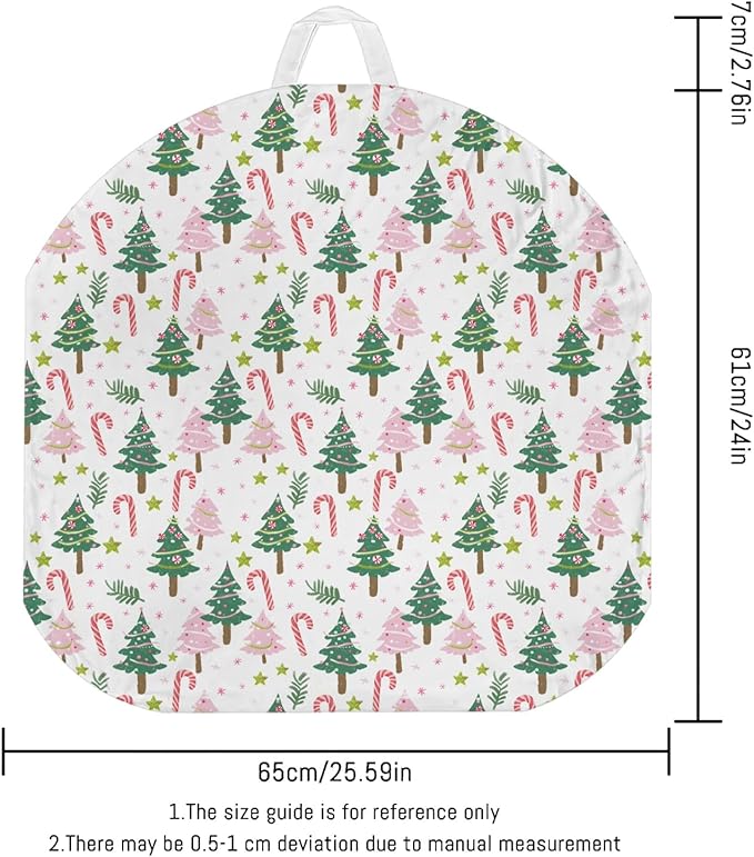 Cartoon Winter Christmas Tree Stars Leaves Pattern Baby Lounger Cover, Unisex Removable Infant Newborn Snug Fit Floorseat Sleeping Lounger Slipcover for Boys Girls Lounger Pillow, Cover Only-24*26