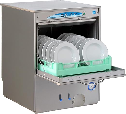 Eurodib F92EKDPS Lamber High-Temp Rack Undercounter Dishwasher, 30 Racks/hr, Stainless Steel, 208-240v