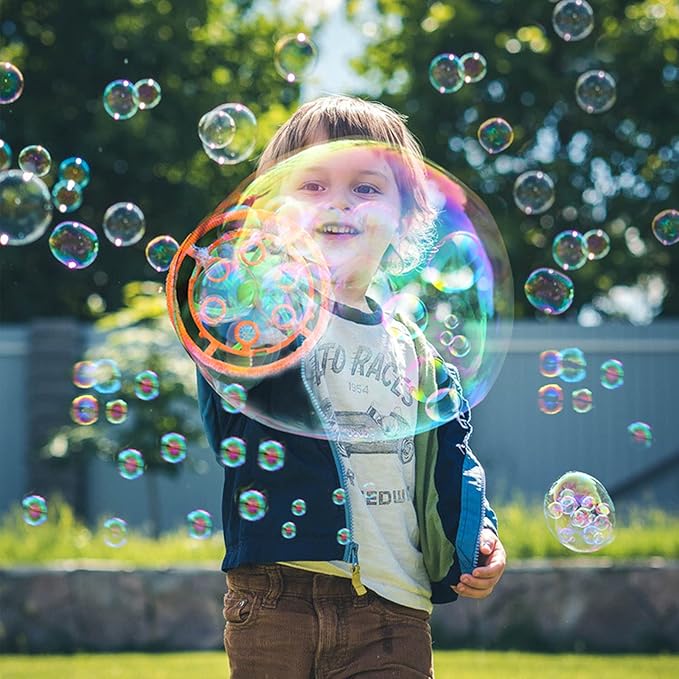 Bubble Gun Bubble Machine Dinosaur Bubble Blower Toy for Kids and Toddlers Bubble in Bubble Gun Party Favors Birthday Christmas Easter Gift for 3 4 5 6 7 8 9 Years Old Boys and Girls (Green)