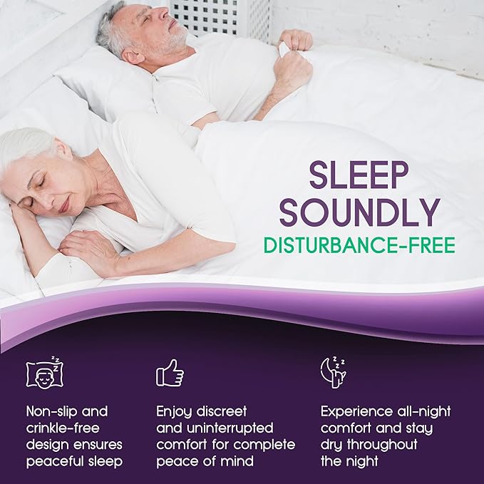 Incontinence Bed Pads - 4 Pack 34" x 36" Reusable Waterproof Mattress Protectors - Highly Absorbent, Machine Washable - for Children, Pets and Seniors - Multi Color - Royal Care