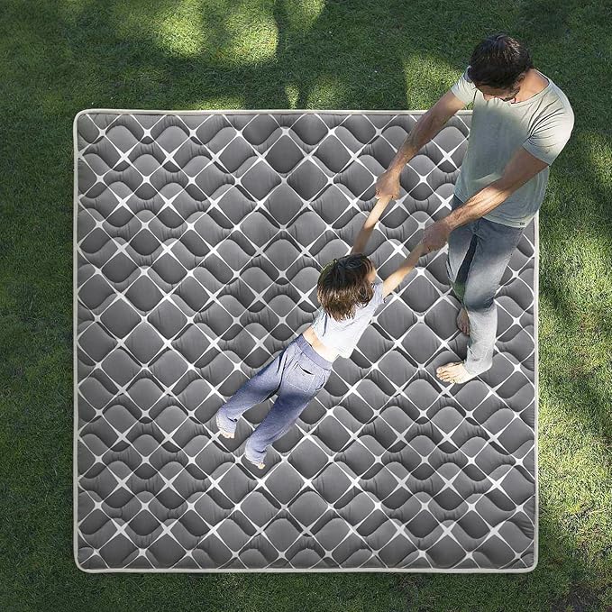 High-Density Foam Baby Play Mat, 59x59 Inches Thicken One-Piece Comfortable and Soft Playmat, Non Slip Machine Washable Floor Mat for Infants, Tapete para Bebes,Toddlers