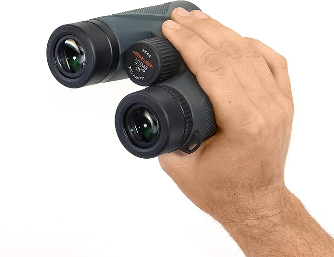 Athlon Optics 10x42 Midas UHD Gray Binoculars with Eye Relief for Adults and Kids, High-Powered Binoculars for Hunting, Birdwatching, and More