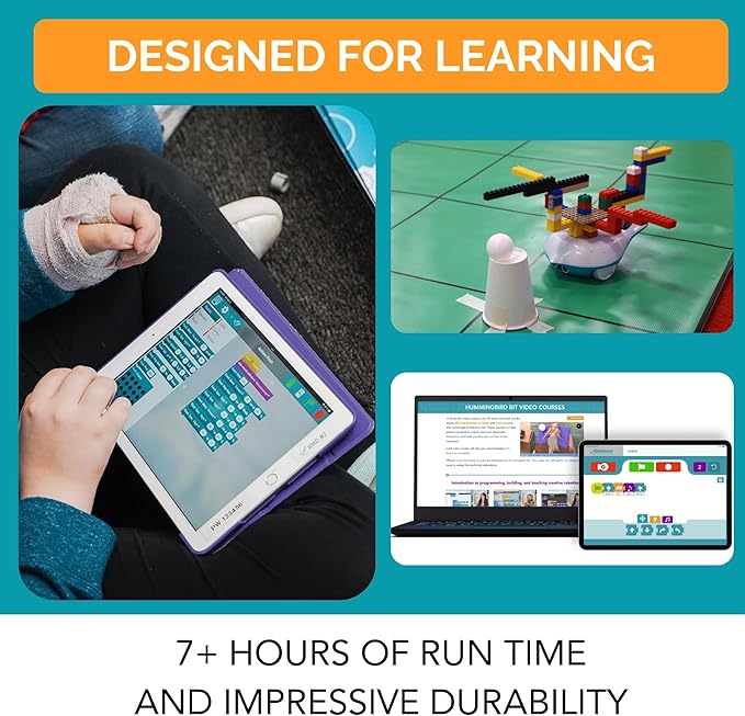 BirdBrain Finch Robot 2.0 with Microbit - STEM Coding Robot Toy for Kids & Adults - Learn Python & 8 Coding Languages - Programmable Robotics Kit - Remote Control & App Controlled | Ages 5-16