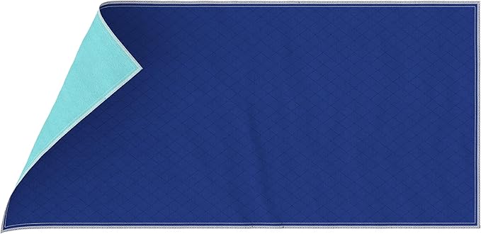 Inspire Waterproof Washable Mattress Pad, Quilted and Dark Colored to Hide Stains, Oversized 34"x 72" – Adults and Kids Reusable Underpad for Incontinence