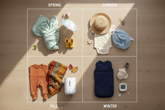 Baby’s First Year, One Season at a Time: What to Actually Pack for Spring, Summer, Fall & Winter