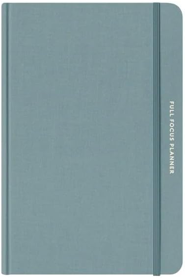 Full Focus Sea Blue Linen Planner by Michael Hyatt - The #1 Daily Planner to Set Annual Goals, Increase Focus, Eliminate Overwhelm, and Achieve Your Biggest Goals - Hardcover
