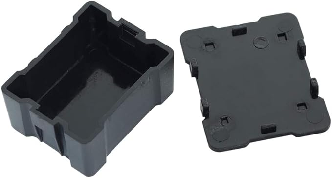 5PS Plastic RC Mini Tool Set/Fishing Box/Medical Chest/Refrigerator/Fuel Tank/Tool Case Compatible with traxxas TRX4 Axial SCX10 1/10 1/8 RC Crawler Climbing Car Simulation Decoration-Black