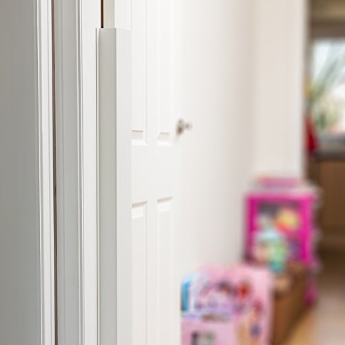 Cardea Child Safety Door Finger Pinch Guard Hinge Protector for The Front of The Door – White (Single Pack)