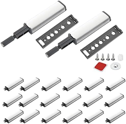 20Pack Push to Open Door Catch, Heavy Duty Touch Latch, Magnetic Push Latches Kitchen Door Push Release Latch for Cabinet for Kitchen Closet Door Closing & Drawer Closure Pop Out
