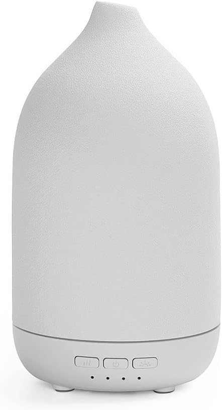 Essential Oil Diffusers, Aromatherapy Diffuser for Essential Oils, 100ml Oil Diffusers for Large Room - 5 Timers, Warm Ambient Light, Auto-Off