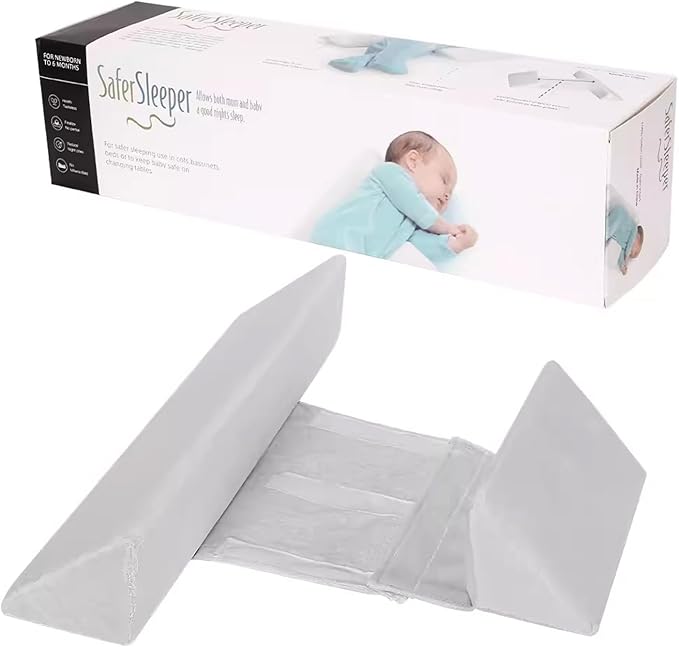 Baby Side Sleeper Weddge Breathable Pillow, Removable and Washable Breathable Bedding Set, Medium