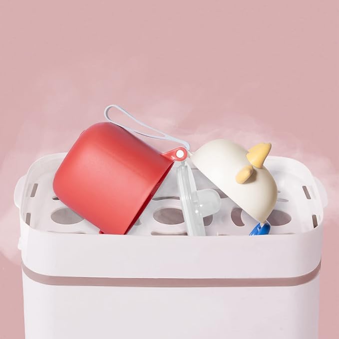 Bebamour Baby Formula Dispenser On The Go, Formula Container to Go, Formula Holder for Travel, Candy Fruit Snack Storage Container with Scoop and Leveller (Purple Cow)