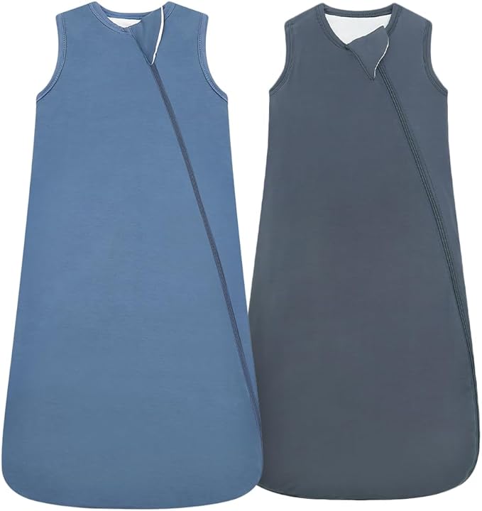 HAPIU Unisex Rayon Made from Bamboo Baby Sleep Sack TOG 1.0, 2-Way Zipper YKK, Wearable Blanket Baby