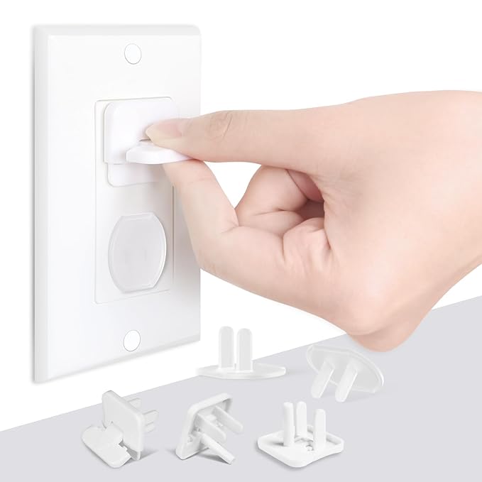 Babepai Outlet Covers Baby Proofing 55-Pack White, Child Proof Electrical Protector Safety Baby Safety Plug Covers