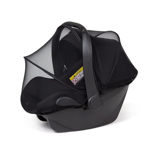 Beberoad Love Universal Baby Car Seat Mosquito Net - Breathable Mesh Cover with 2-Way Zipper for Infant Protection(Black)