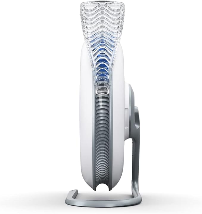 IQAir Atem Desk Air Purifier for Home, Office, Desktop, Small Room up to 150 sq ft, HyperHEPA Filter for Bacteria, Viruses, Allergens, Pets, Asthma, Pollen, Dust, Swiss Design, Made in Germany, White