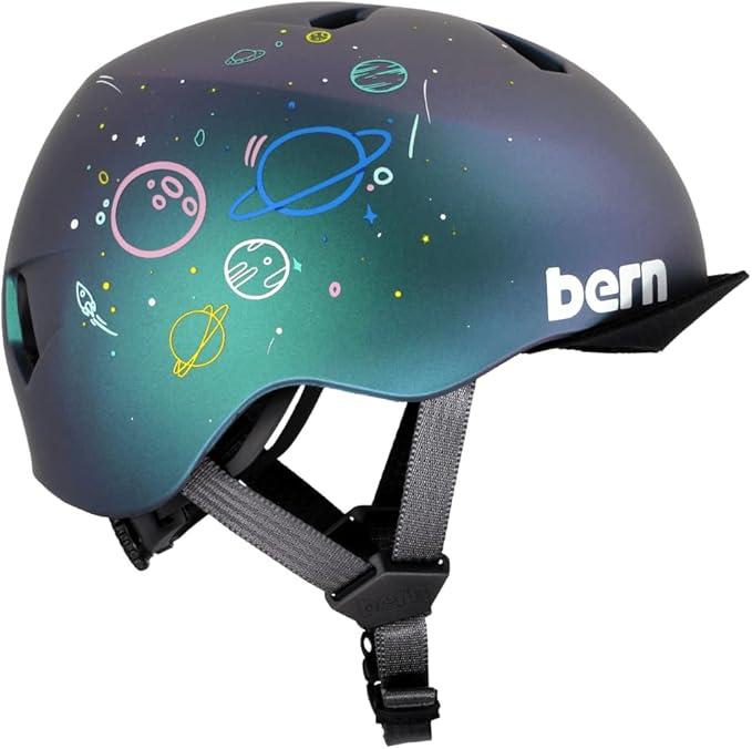 Bern Nino Bike Helmet for Kids, Ages 3-12, Flip Visor, Adjustable fit, Lightweight, CPSC Safety Certified