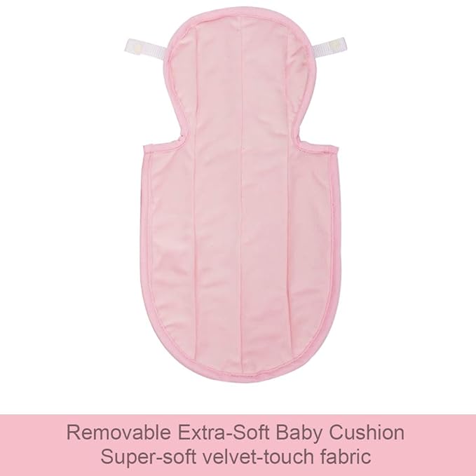 COOLBEBE New 2-in-1 Babybody Supports for Baby Newborn Infants - Extra Soft Stroller Cushion Pads Car Seat Insert, Perfect for Carseats, Strollers, Swings, Pink