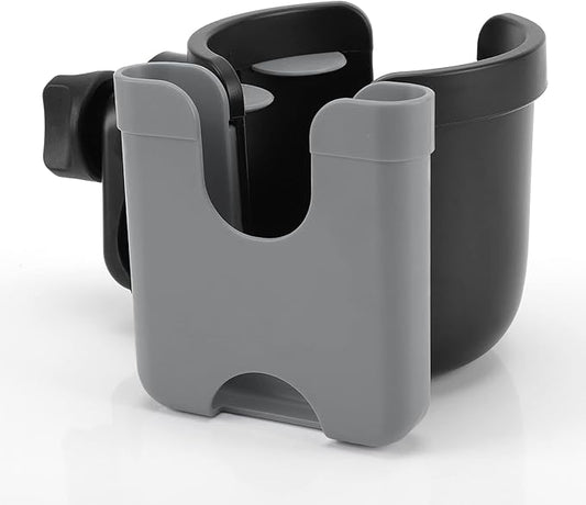 Accmor Stroller Cup Holder with Phone Holder, Bike Cup Holder, Universal Cup Holder for Uppababy Nuna Doona Strollers, 2-in-1 Cup Phone Holder for Stroller, Bike, Wheelchair, Walker, Scooter
