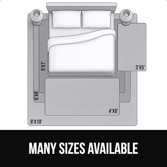 GORILLA GRIP Ultra Soft Washable Area Rug, Stain and Slip Resistant Plush Thick Carpet for Bedroom Living Room, No Shed Floor Rugs, Pet Friendly, Dorm Essentials, Kids Nursery Home Decor, 4x6, Gray