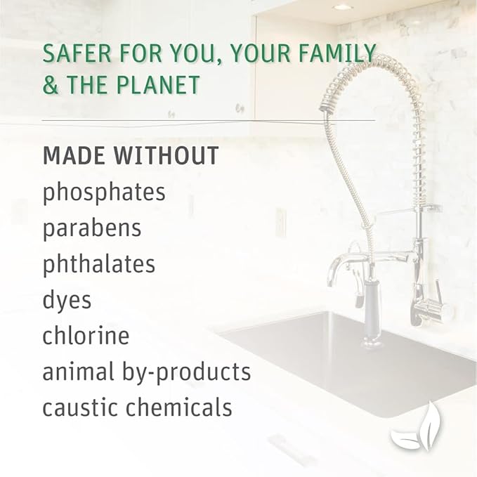 Grab Green Automatic Dishwashing Detergent Pods, 24 Count, Thyme Fig Leaf Scent, Plant and Mineral Based, Superior Cleaning, Powerful Grease Removal,