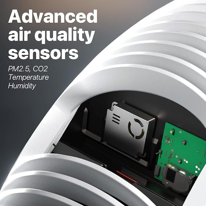 IQAir Atem X Smart Air Purifier for Large Room up to 1650 sq. ft., WiFi App Control, HyperHEPA Filters Wildfire Smoke, Viruses, Bacteria, Allergies, Asthma Triggers, Mold, Made in Germany