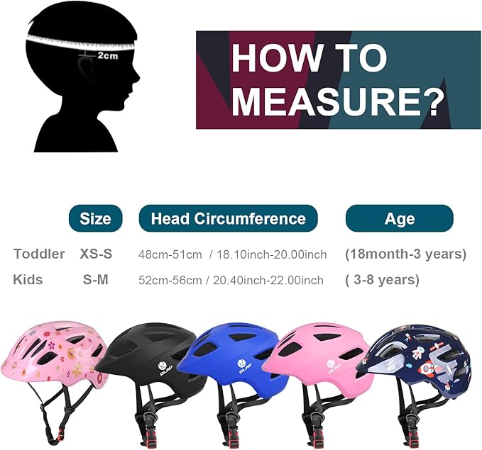 GLAF Baby Bike Helmet Toddler Helmets for 1 Year Old and up Infant Girls Boys Multi Sport Adjustable for Scooter Bicycle Kids Youth Child Skateboard Safety Cycling