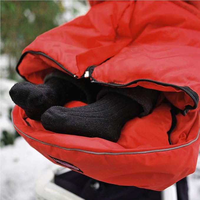 Waterproof Anti-Kick Footmuff for Stroller,350g Filling Anti-Freeze Stroller Bunting Bag Front Height Adjustable,Foot Area Opens Stroller Footmuff