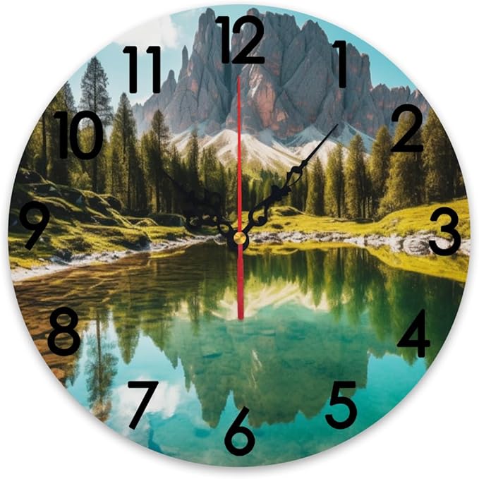 Generic Custom Wall Clock Personalized Picture Hanging Time Clocks Silent Non Ticking Round Decoration for Kitchen Family Friends Gifts