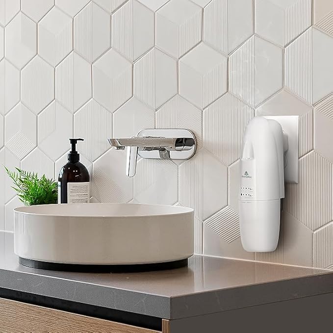 AromaPlan Authentic Plug in Waterless Diffuser - Up to 500 Sq. FT Coverage - Nanotechnology Plug in Oil Diffuser for Essential Oils -for Home and Office - Wall Silent & Waterless Oil Diffuser (White)