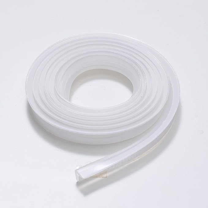 Edge Protector 100% Silicone, Baby Proofing Corners Clear Guards, Pre-Tape Adhesive Soft for Kids Safety, Child Table Cabinets Furniture Bumper (2/5x2/5 in, 6 FT)