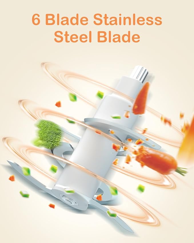 Baby Food Maker, HEYVALUE 13-in-1 Food Processor Set, Fruit, Vegatable, Meat, Baby Puree Blender with Baby Containers, Food Freezer Tray, Silicone Spoons, Spatula (Gray)