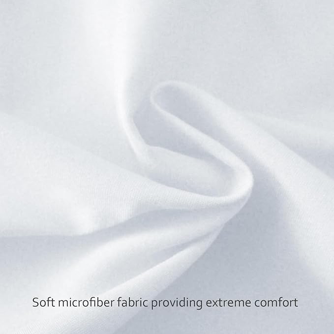 4-Pack Fitted Crib Sheets for Boys and Girls - Breathable, Soft Microfiber Baby Sheets in Grey and White